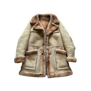 Vintage Shearling Rancher Coat
